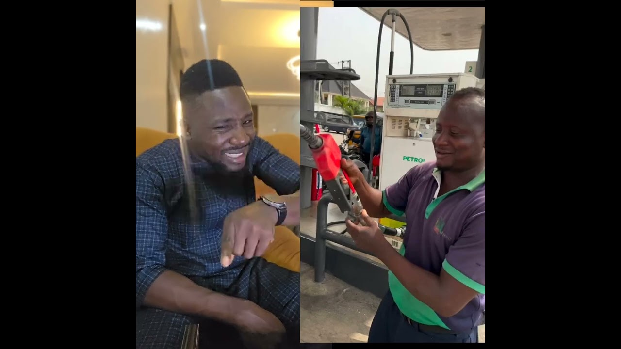 Fuel attendant caught trying to steal from a customer in lagos 