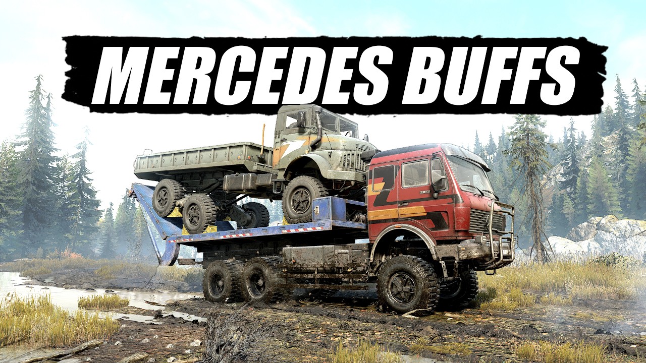 Snowrunner Mercedes DLC-2 trucks are buffed | Season 19 PTS 44.2