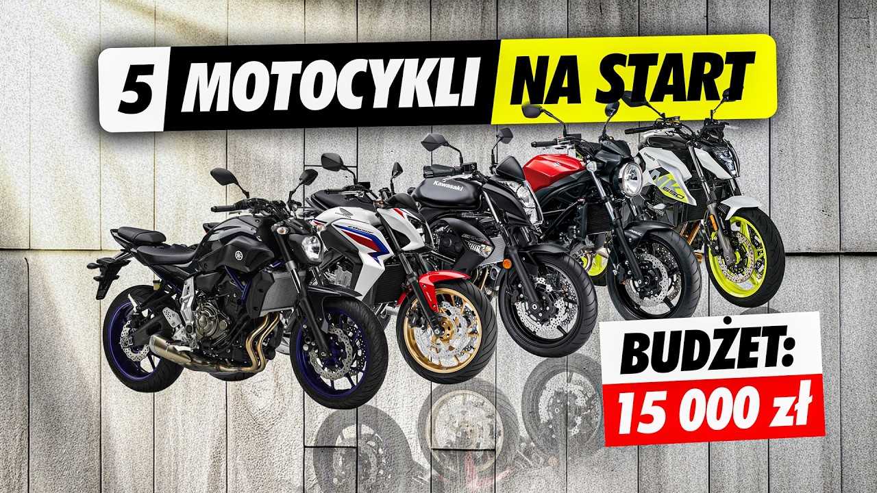 NIEZAWODNE I LUBIANE MOTOCYKLE NA POCZĄTEK - 15 000 zł