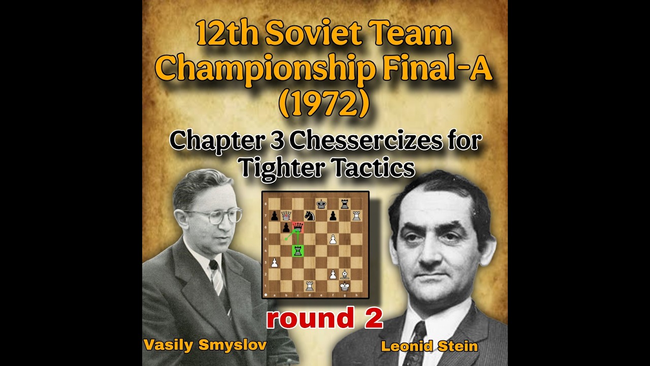 Chapter 3 Chessercizes for Tighter Tactics | Stein vs Smyslov, 1972  | #lifestyle