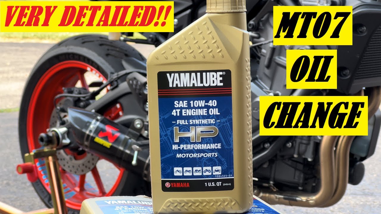 Как заменить масло | Yamaha MT07 2021+ | FZ07 2015-2017 | Очень подробно!