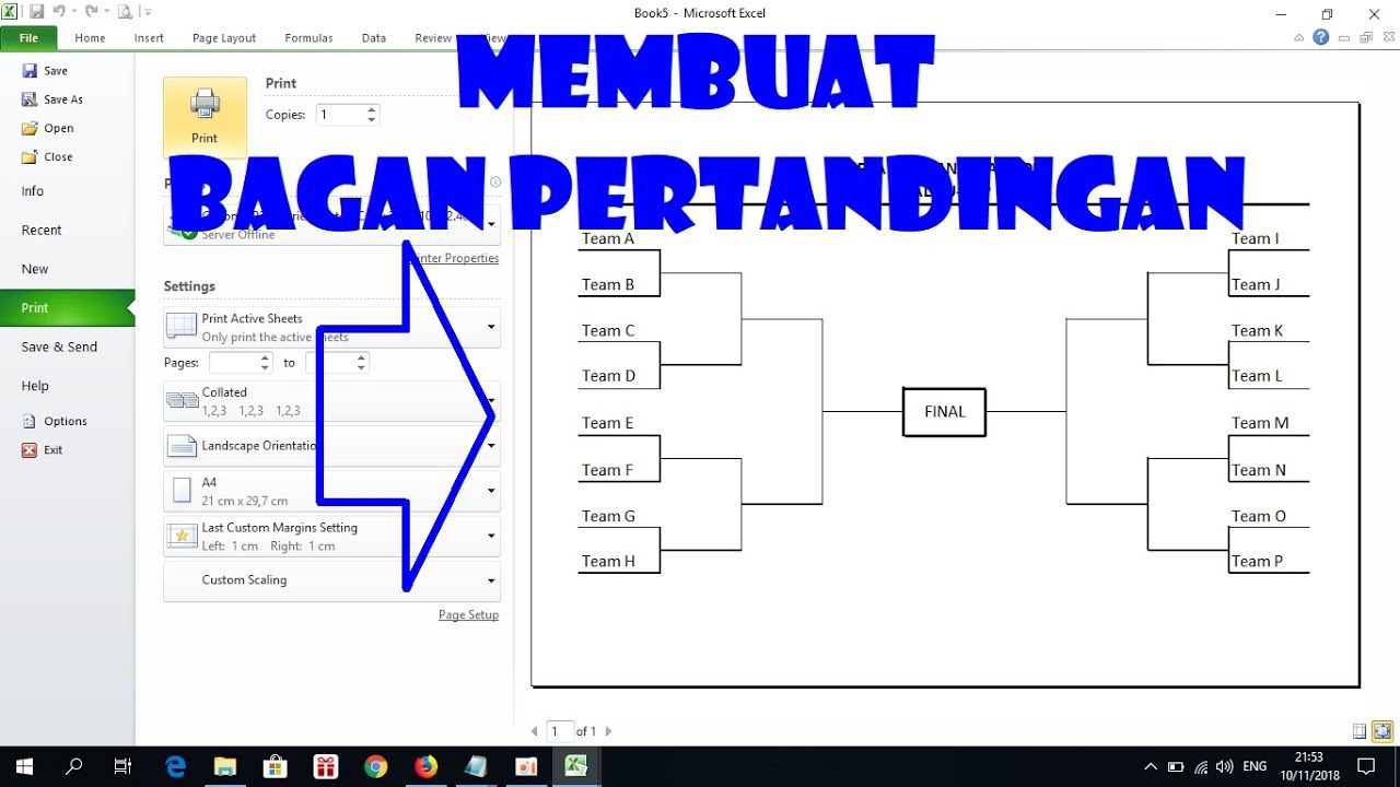 Cara Membuat Bagan Pertandingan atau Turnamen