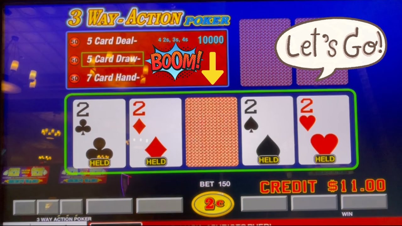 Video Poker: 3 Way-Action Poker Session