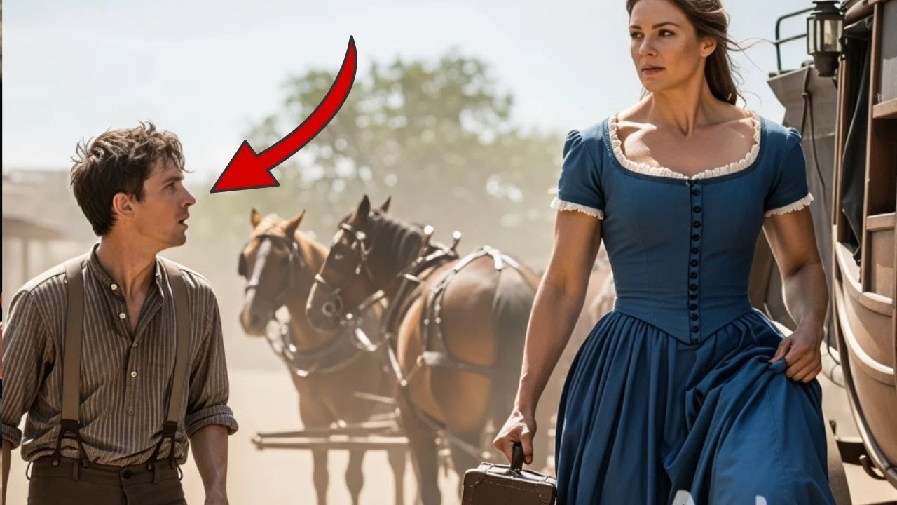 Le rancher solitaire attendait une épouse douce — mais une femme géante descendit de la diligence