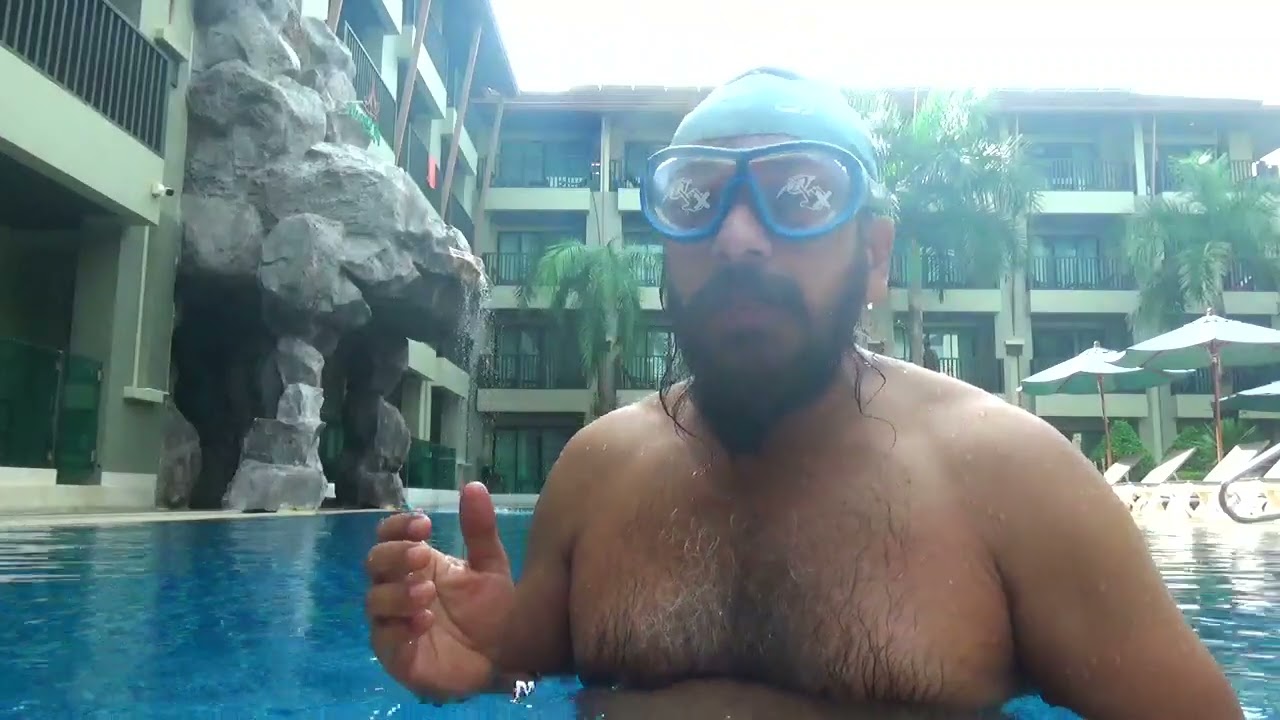 swimming in ananta burin resort karabi