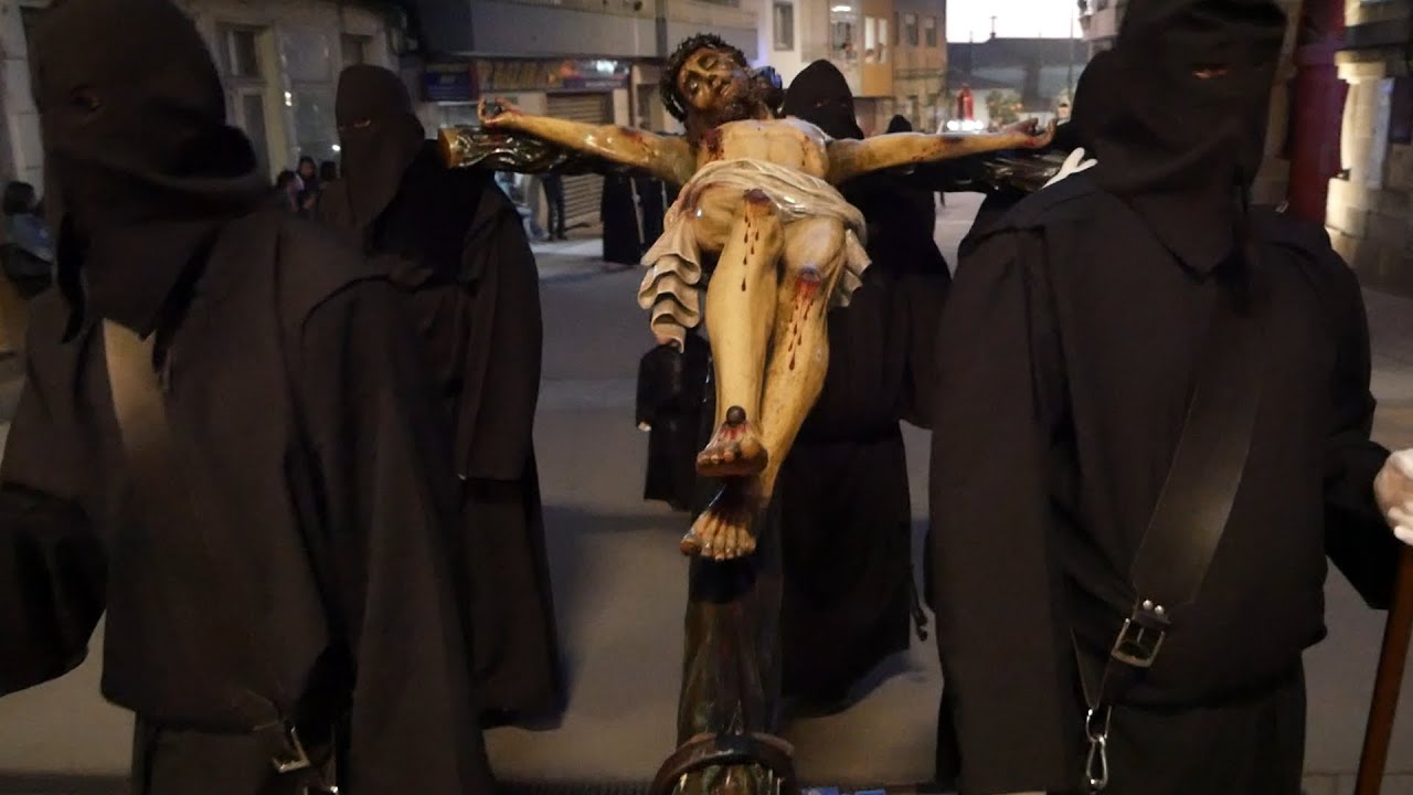 JUEVES SANTO 2023 - PROCESIÓN DE LOS PASOS - Semana Santa, A Guarda, Pontevedra, Galicia, España.