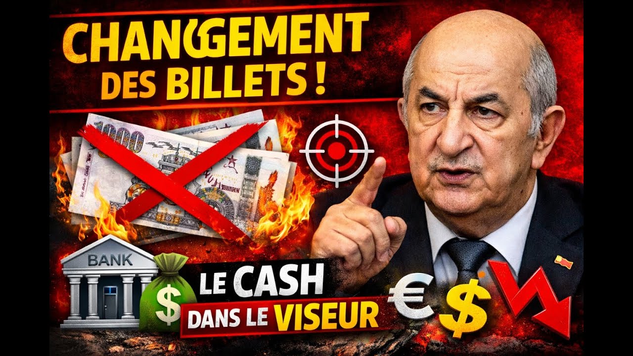 Nouveaux billets en Algérie : Tebboune lance une offensive sans précédent contre le cash