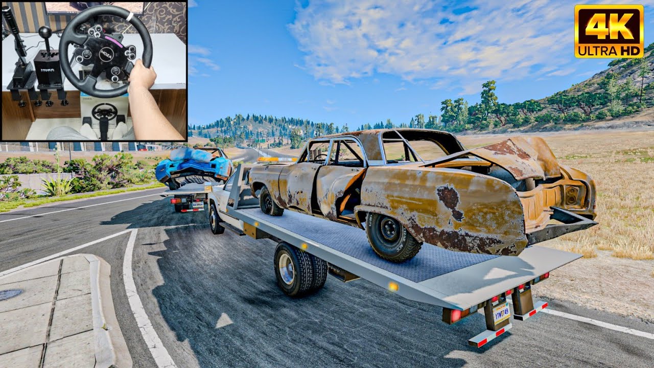 Chevrolet Chevelle Malibu SS | REALISTIC REBUILDING CONVOY | BeamNG.Drive | MOZA R5 gameplay