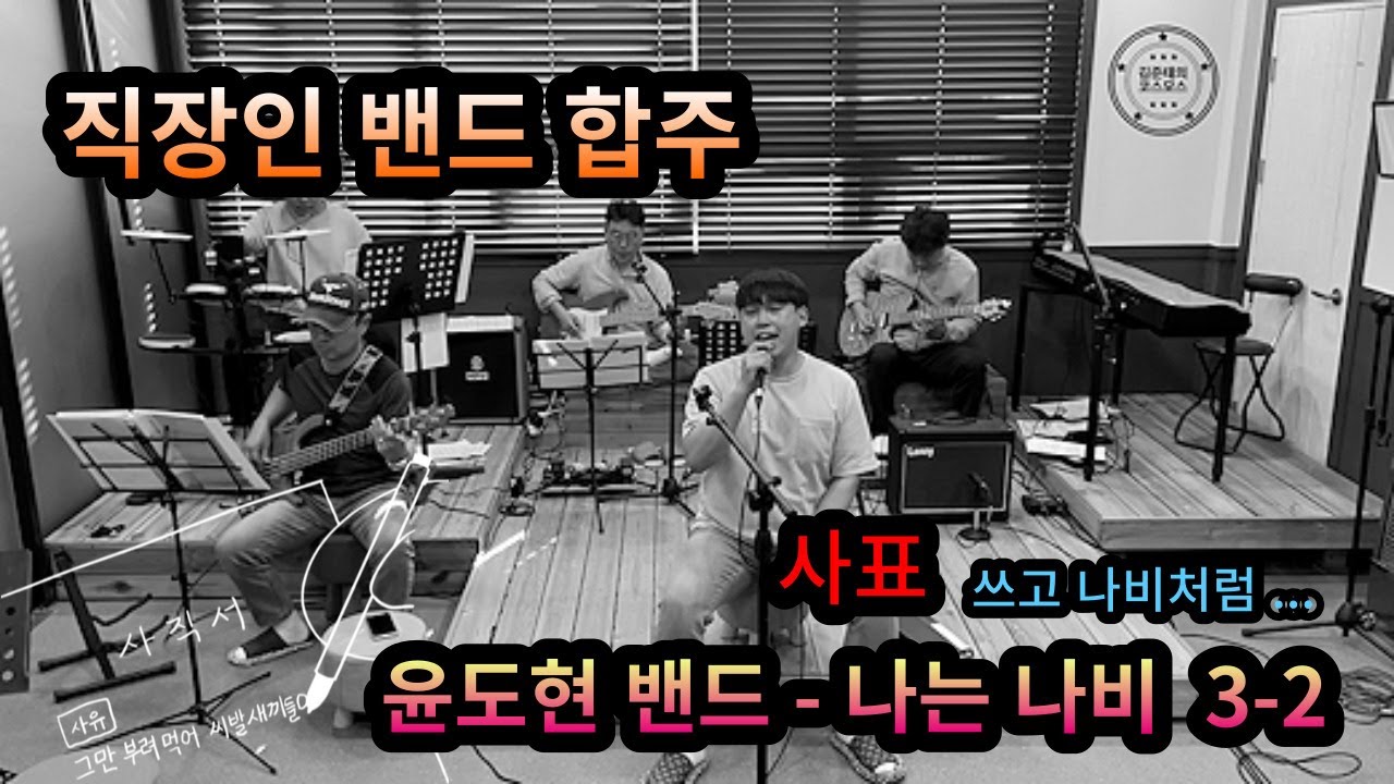 나는 나비 (3-2) - 윤도현밴드 [직장인밴드 합주영상]