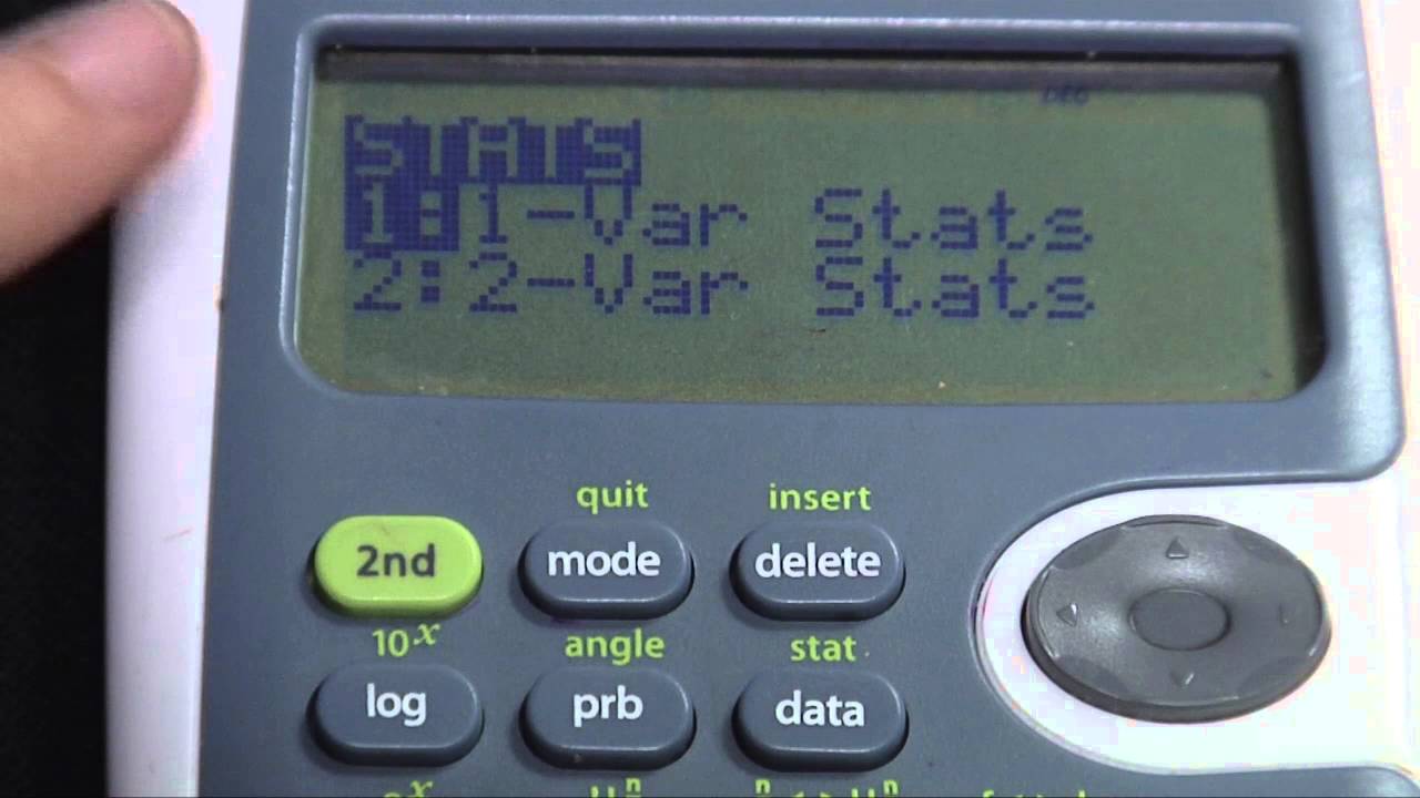 TI-30 XS Среднее-Стандартное_отклонение-Дисперсия