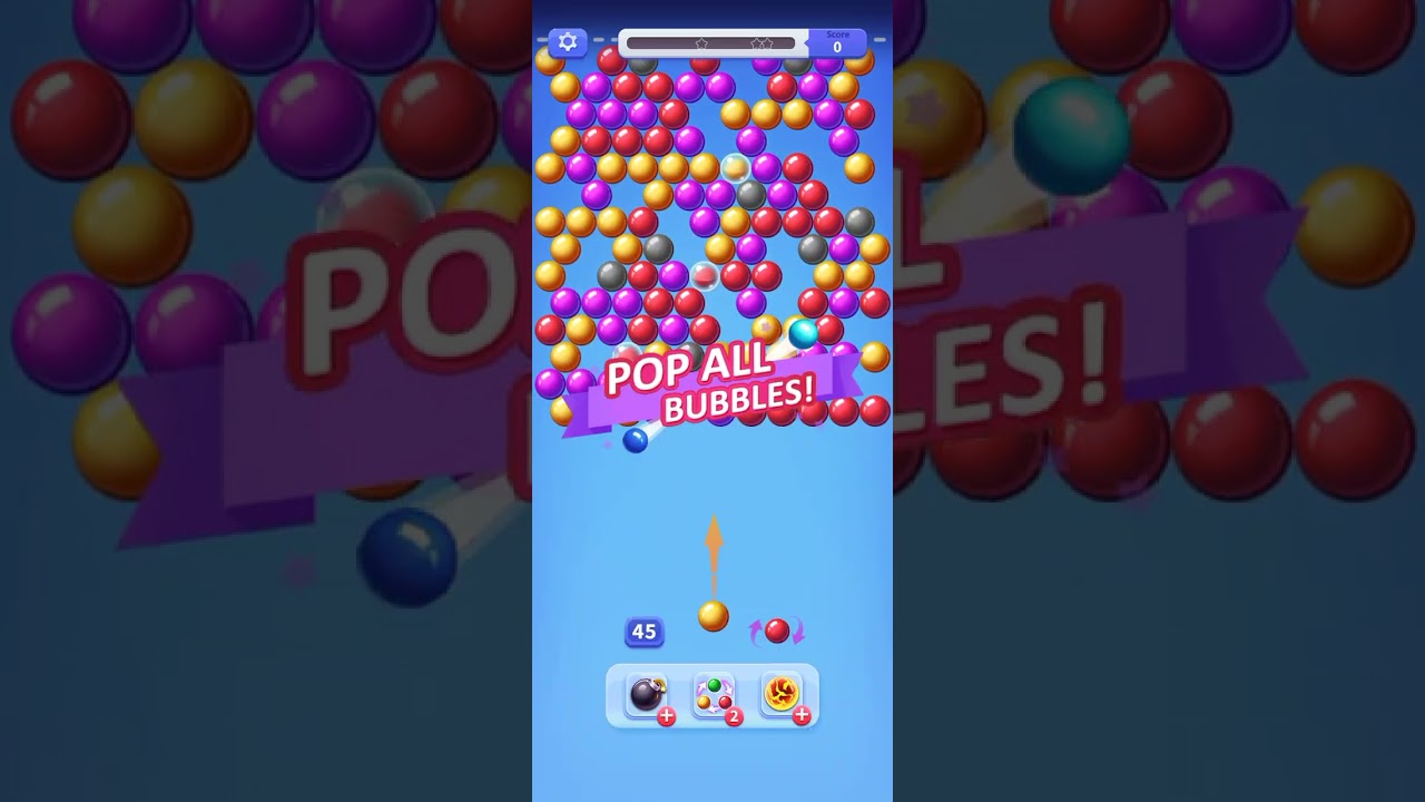 Shoot bubbles game 134 to 139 level finish in one time 