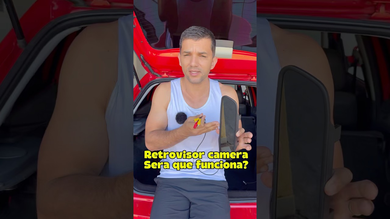 Como instalar o retrovisor com camera?