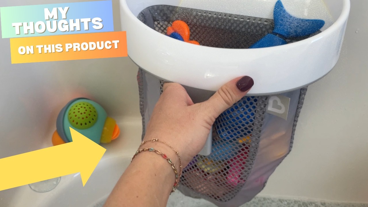 🛁The BEST Bath Toy Organizer for Parents | Munchkin Storage Review