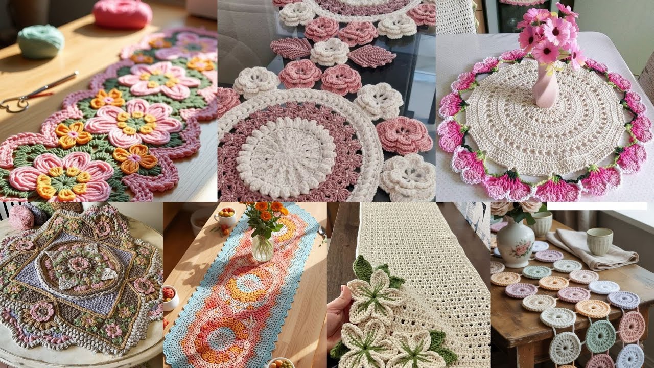 Crochet Table Runner Ideas | Elegant & Easy Handmade Home Decor Designs