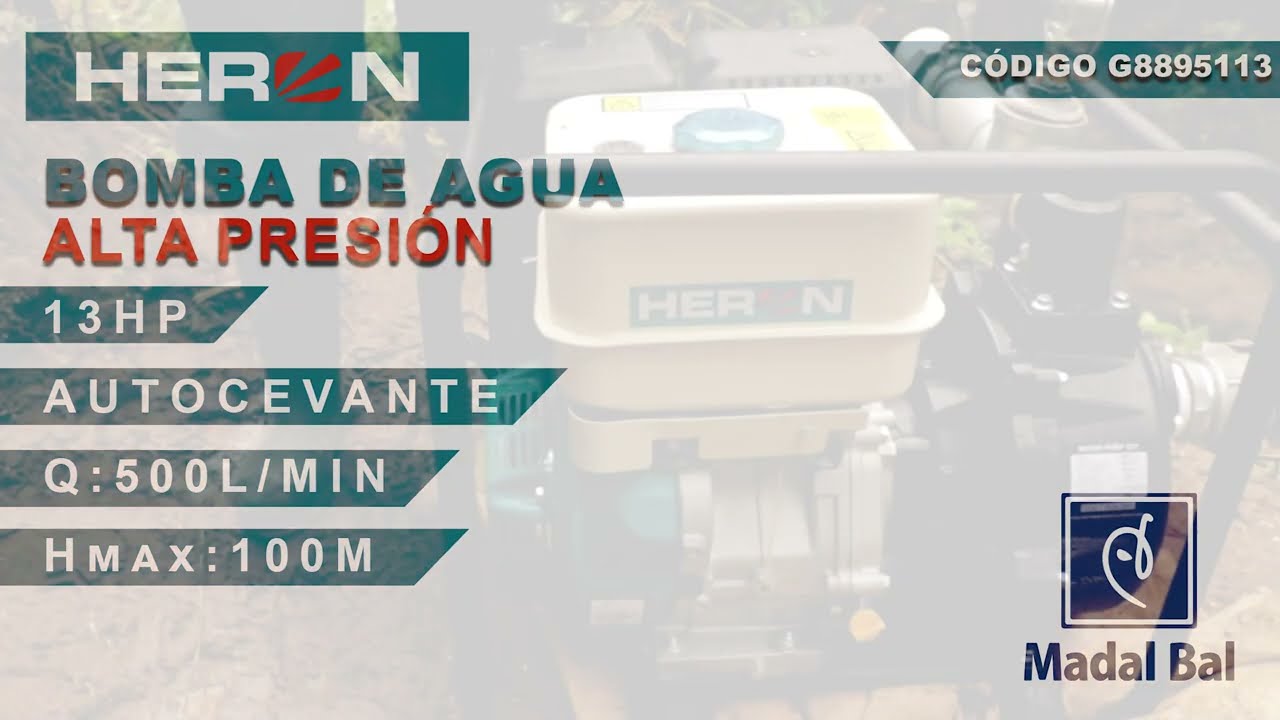 Tutorial de uso: Bomba de agua #heron de alta Presión
