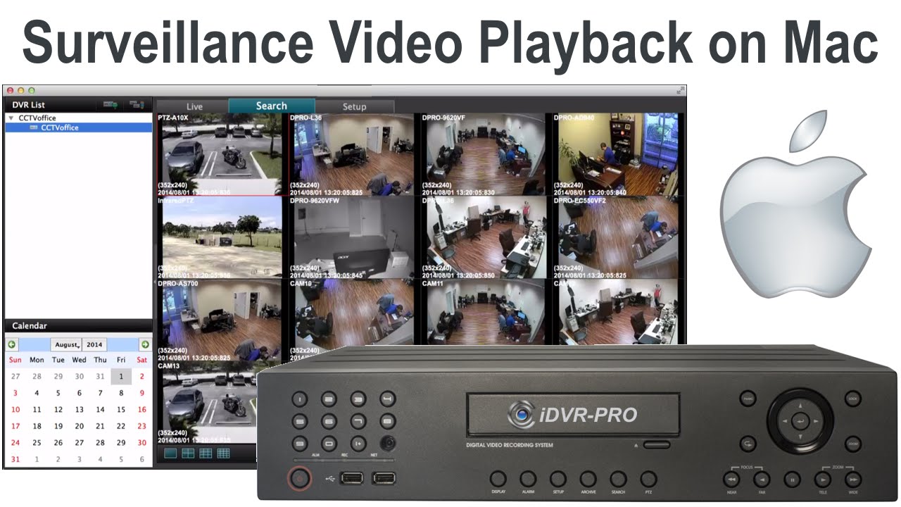 Surveillance Video Playback on Mac Software from H.264 CCTV DVR