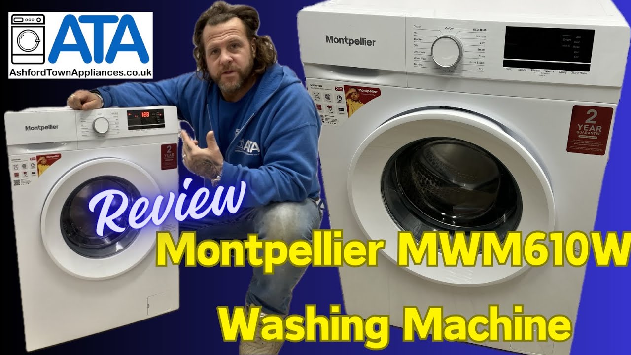 Montpellier 6kg Washing Machine Mod No MWM610W, Unwrap & Review