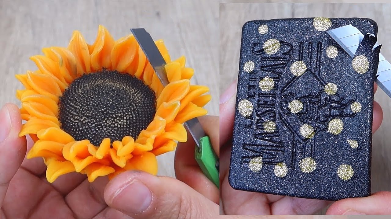 Relaxing Soap Cutting ASMR. Satisfying Soap and lipstick cutting. Corte de jabón - 1213