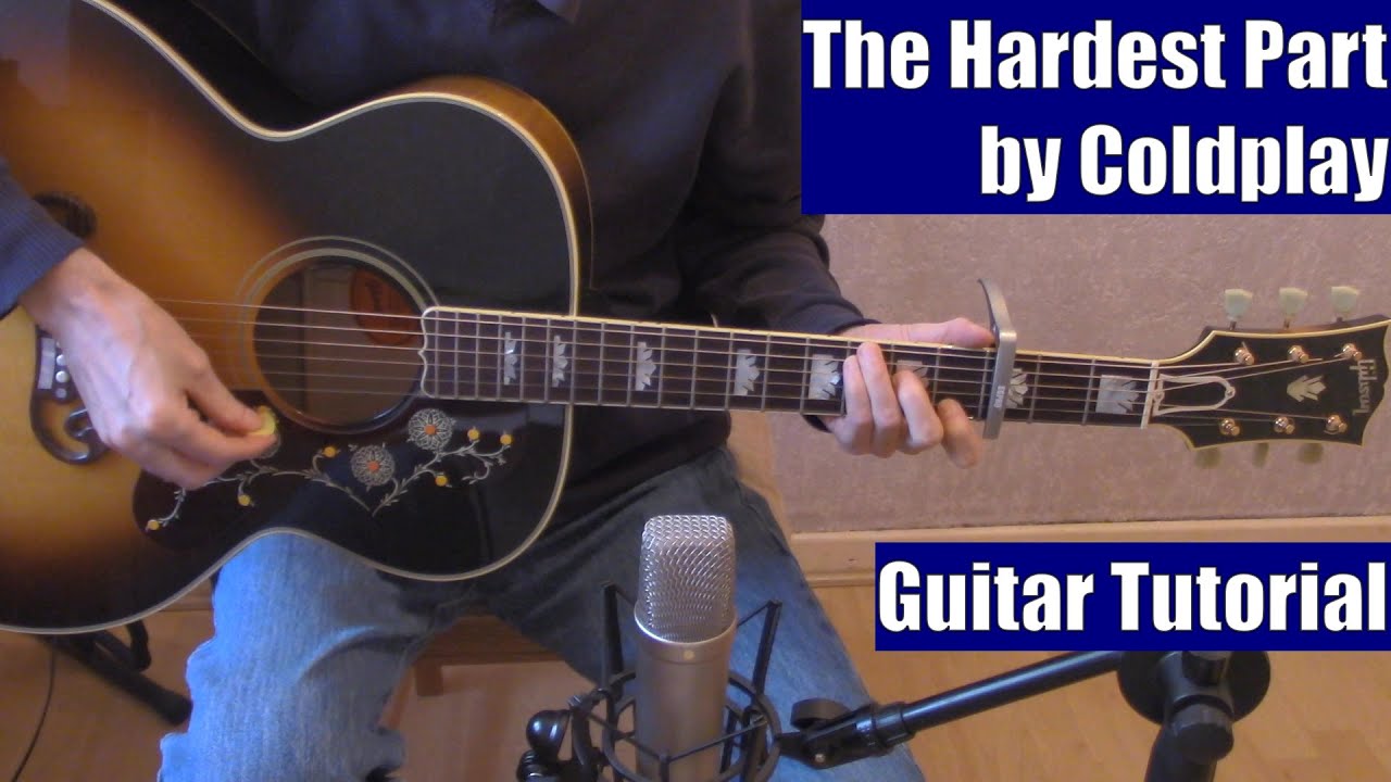 The Hardest Part by Coldplay (Guitar Tutorial with the Isolated Vocal Track by Coldplay)