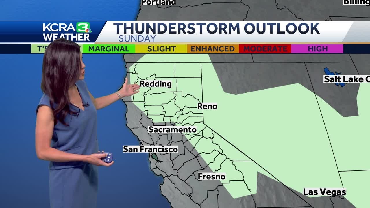 Northern California weather | Sierra thunderstorms expected Sunday