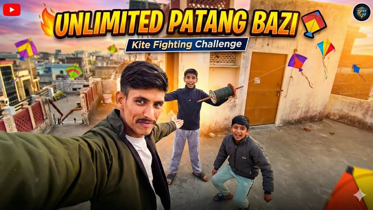 UNLIMITED Patang Bazi Challenge! 🪁 Kaun Jeeta?