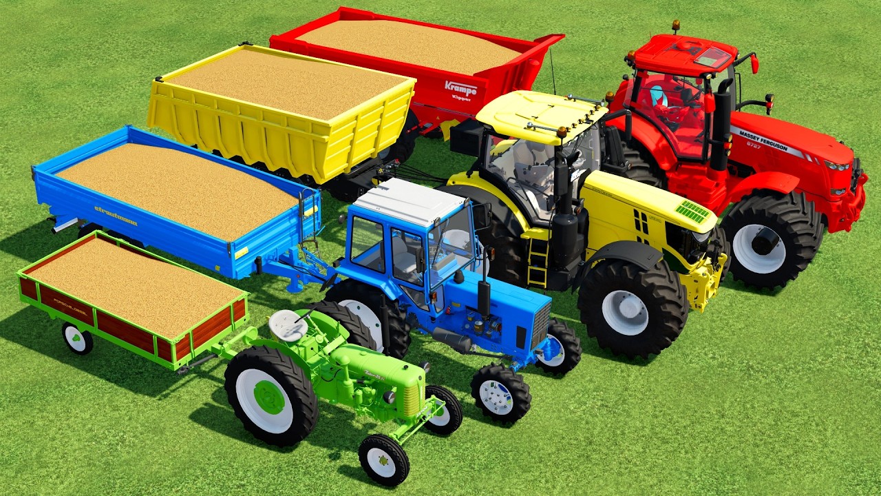 TRACTORS Of COLORS MİNİ TRACTORS GİANT TRACTORS WHEAT LOADİNG Farming Simulator 22#