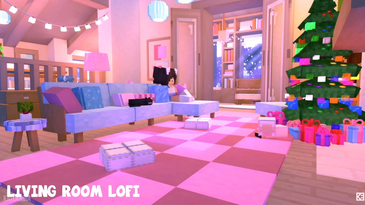 ✨ Cozy Minecraft Living Room | Lofi Christmas Ambience