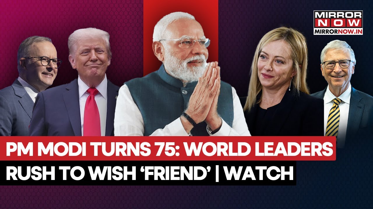 Modi Turns 75: Trump, Meloni, Netanyahu, Rishi Sunak: Global Leaders Wish PM On His Birthday
