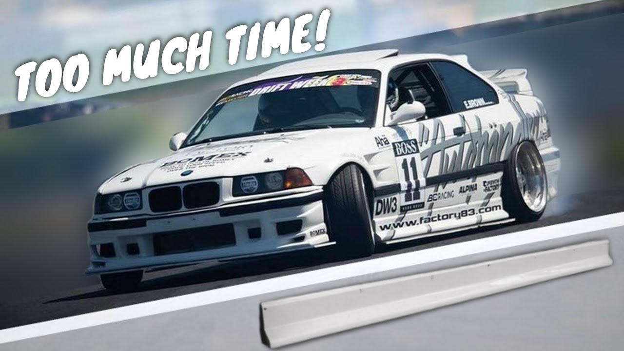 Rebuilding and Perfecting Side Skirts for Molds - Item-B's Ahä / Autohandler e36 Body Kit
