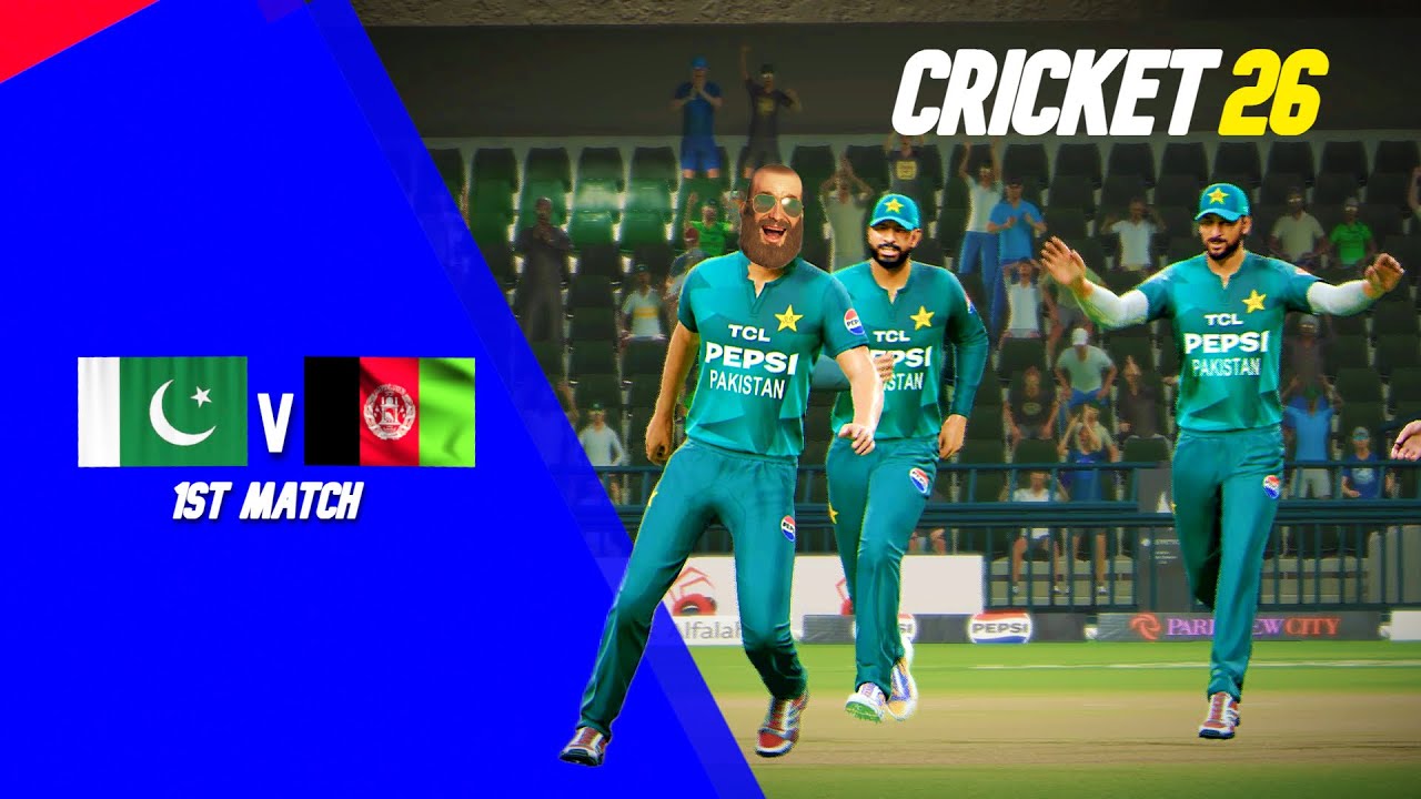 ASHRAF BHAI IS BACK IN PAKISTAN TEAM! | PAK VS AFG - 1ST MATCH | CRICKET 26 GAMEPLAY