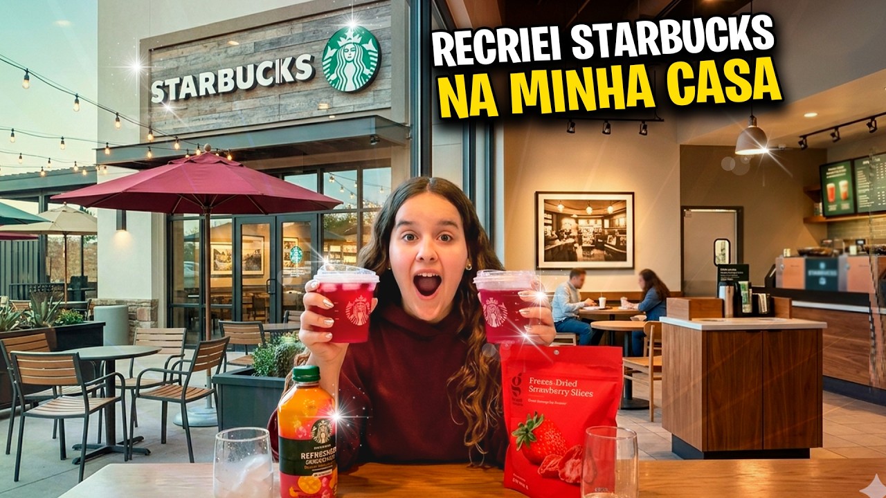 RECRIEI STARBUCKS NA MINHA CASA E DEU MUITO CERTO!! 