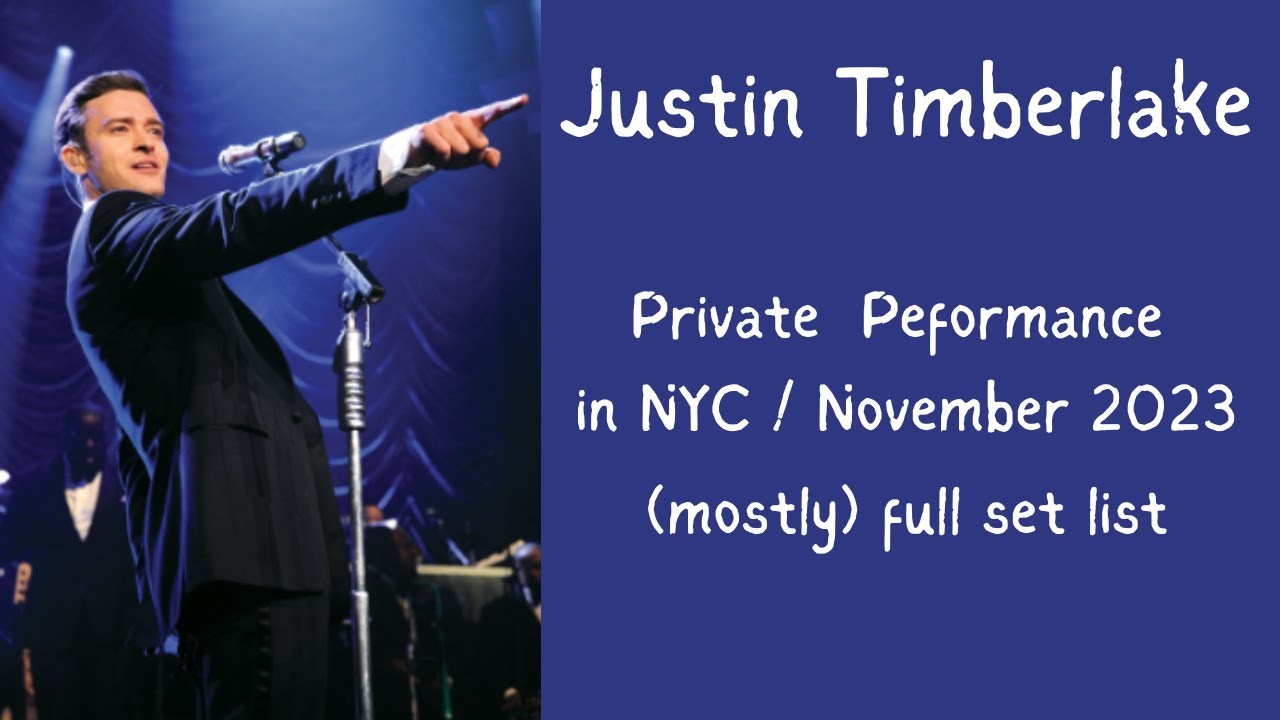 Justin Timberlake 🎤 Private Performance NYC at Lincoln Center - 11/10/2023 #concerts #live