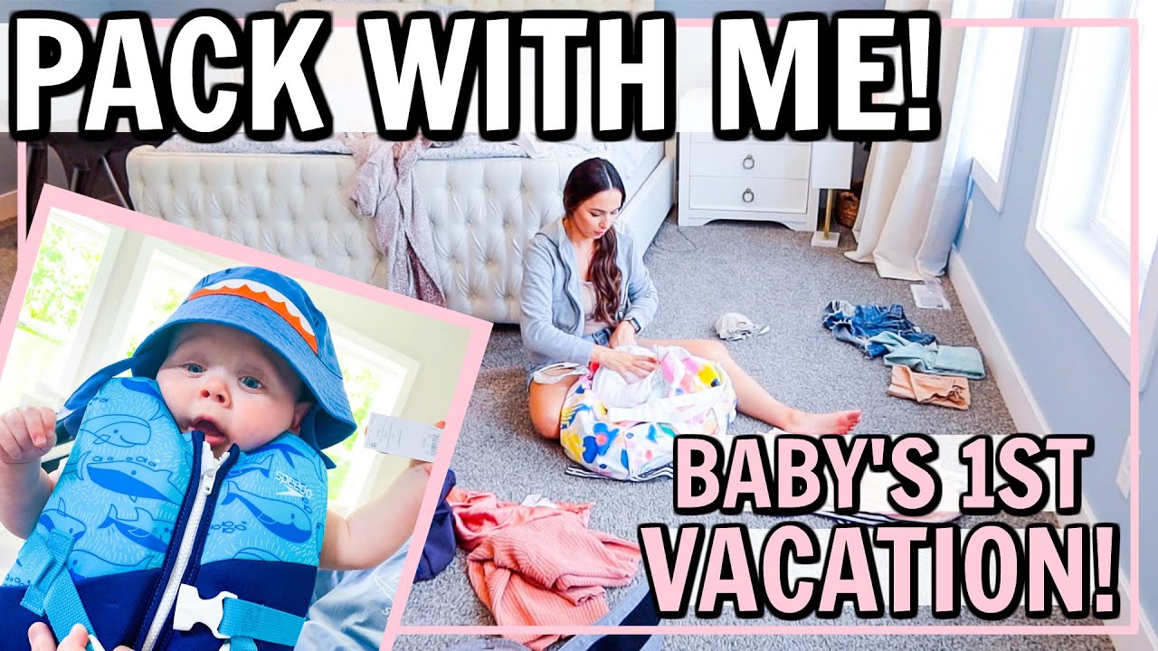 PACK WITH ME FOR BABY'S FIRST VACATION! DAY IN THE LIFE OF A NEW MOM SUMMER 2020 | Alexandra Beuter