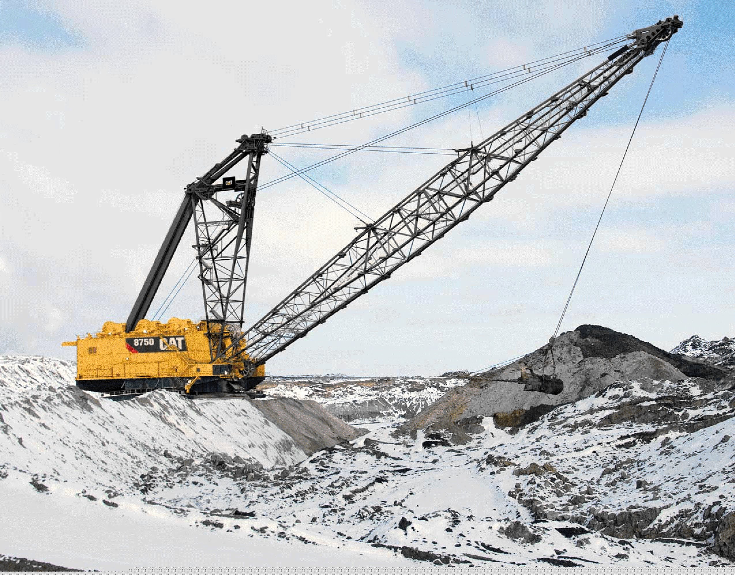 CAT 8750 Dragline.