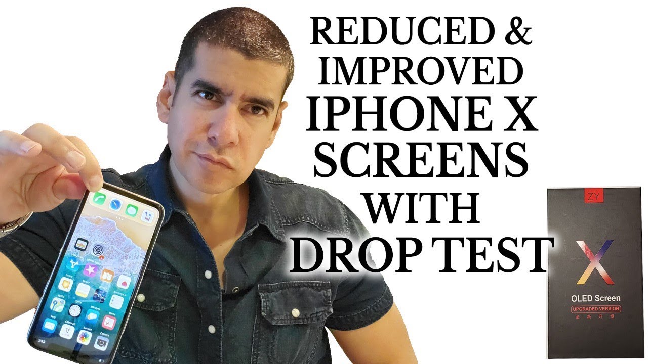 iPhone X New $63 Hard OLED Replacement Screen Drop Test
