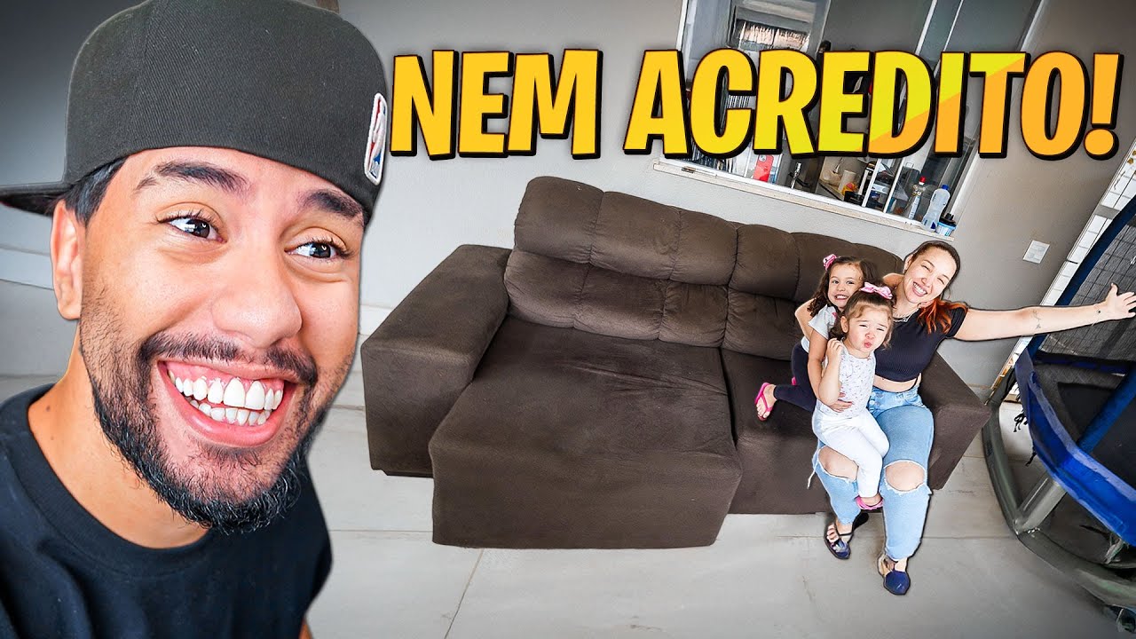 TOMEI UM GOLPE NA COMPRA DO SOFÁ DA NOSSA CASA… 😳🏠 TENTEI ESCONDER DE VOCÊS
