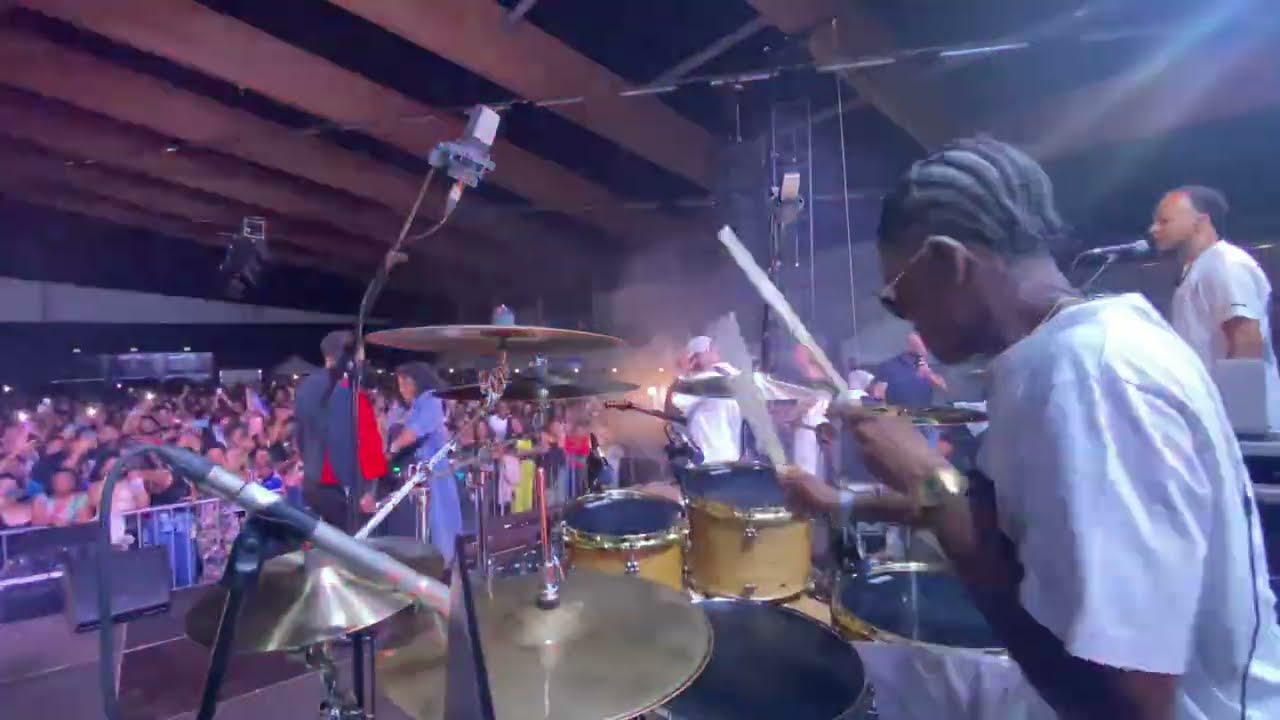 Gil Semedo - Menina & Rabola Bu Carambola Live in Luxembourg (Drumcam) [EAR MONITORS SOUND]