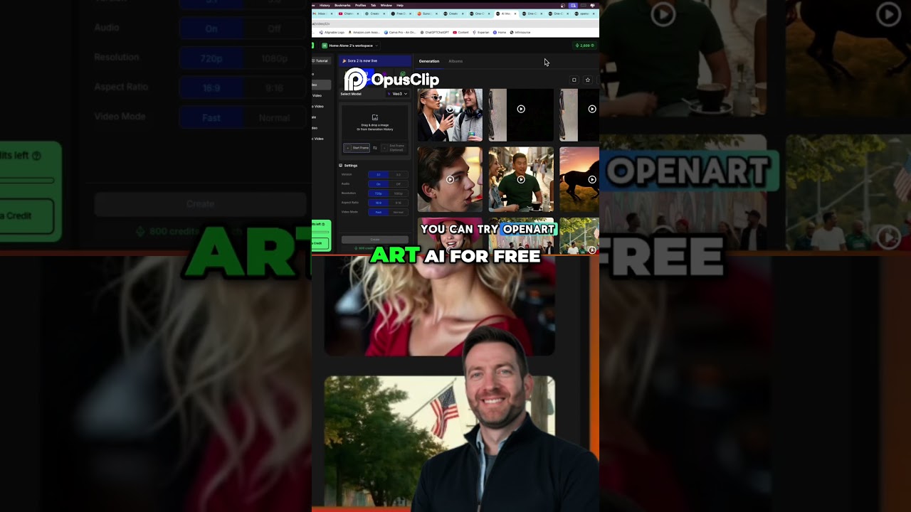 Обзор и руководство по созданию бесплатного видео с помощью ИИ Open Art AI
