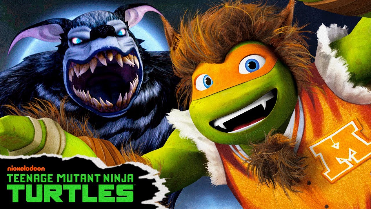 Turtles vs Werewolves 🐺🌙 | Full Scene | Teenage Mutant Ninja Turtles