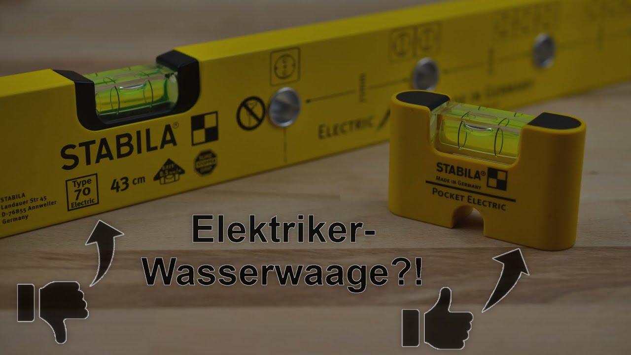 Wasserwaagen speziell für Elektriker - Wozu?! 🤨 - Sinnvoll oder nicht?🤔 | STABILA (Pocket) Electric
