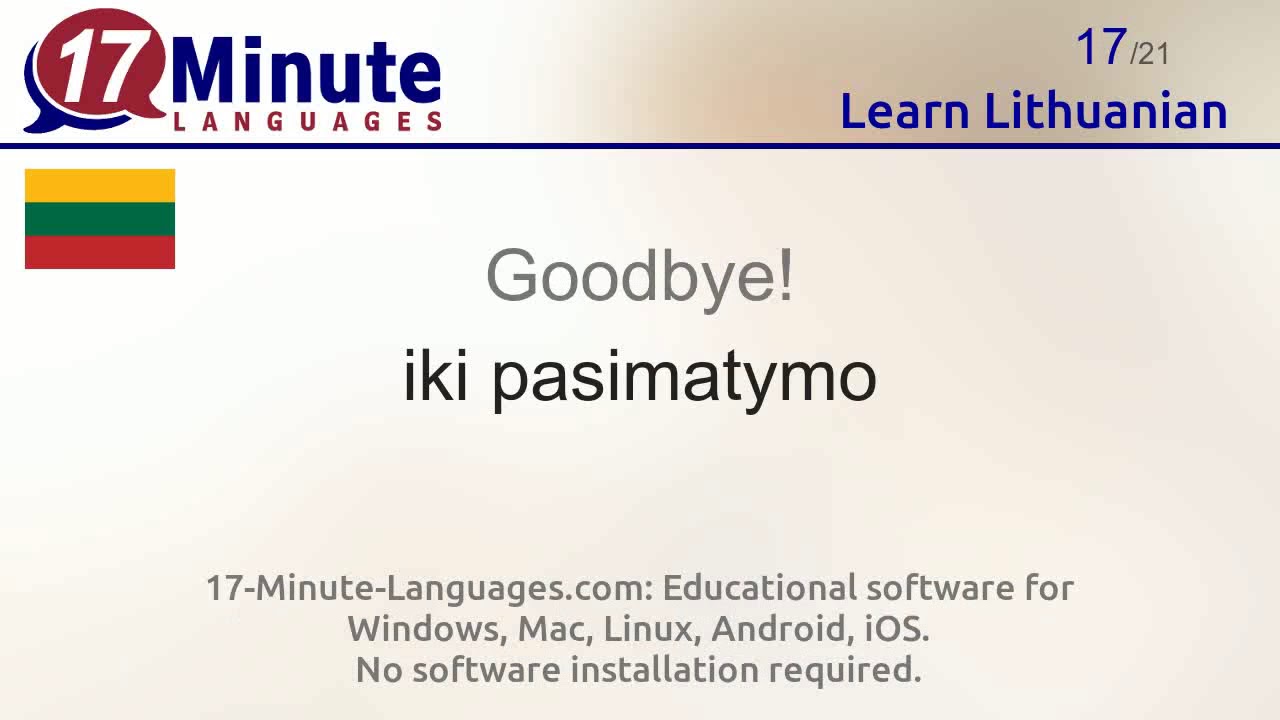 Learn Lithuanian (Part 2)