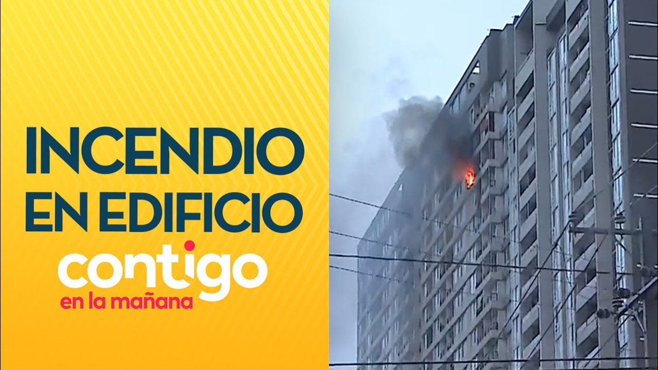 EN EL PISO 29: Departamento se incendió en medio de lluvia en Las Rejas - Contigo en la Mañana