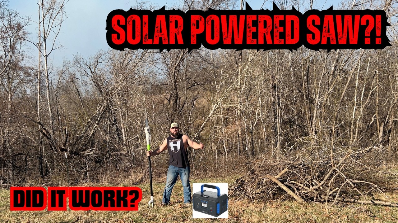 Running a Pole Saw on Solar Generators?! (It Actually Worked)