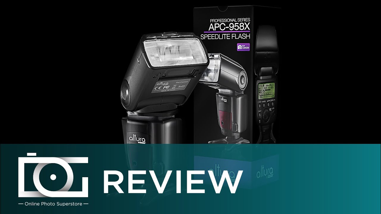 EXTERNAL FLASH FOR CANON CAMERAS | Altura Photo&reg; E-TTL Auto Focus HSS Professional Flash (APC-958X)