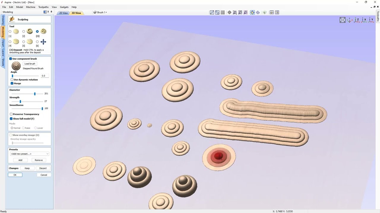 Custom Brush Sculpting | Vectric V11.5 Tutorials