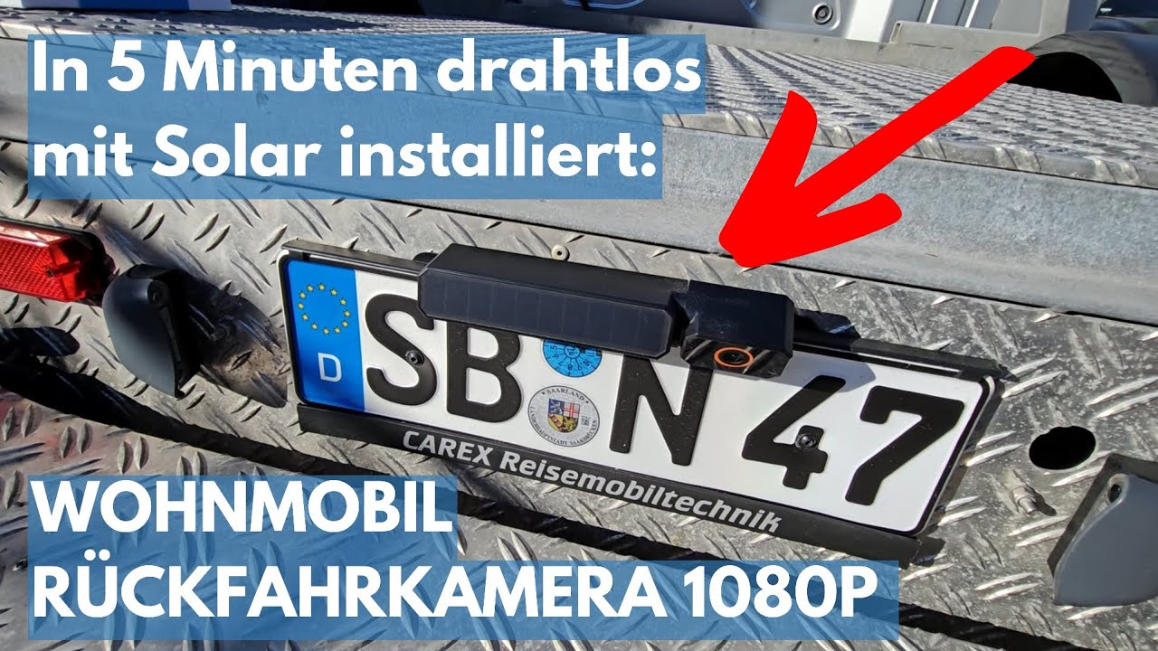 WOHNMOBIL RÜCKFAHRKAMERA in 5 Minuten installiert AUTO-VOX Solar Rückfahrkamera Kabellos 5
