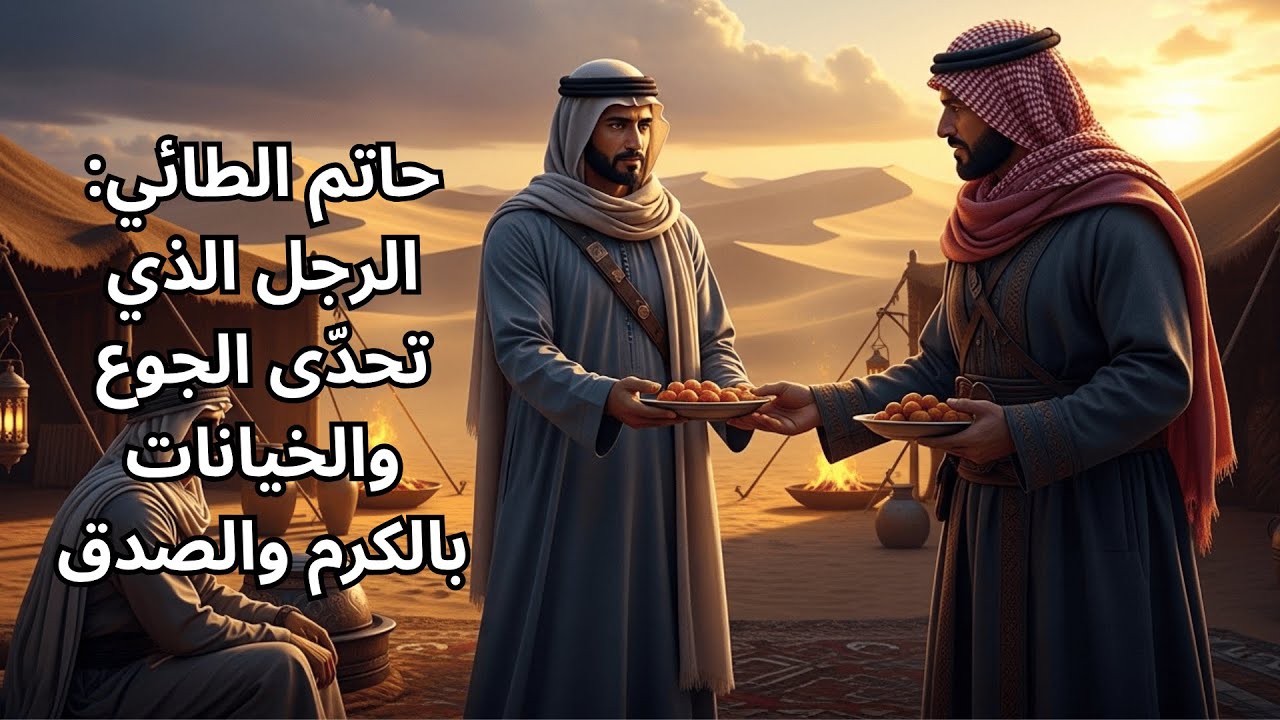 حاتم الطائي: الرجل الذي تحدّى الجوع والخيانات بالكرم والصدق 🌟 #قصص #اكسبلور #قصص_إسلامية