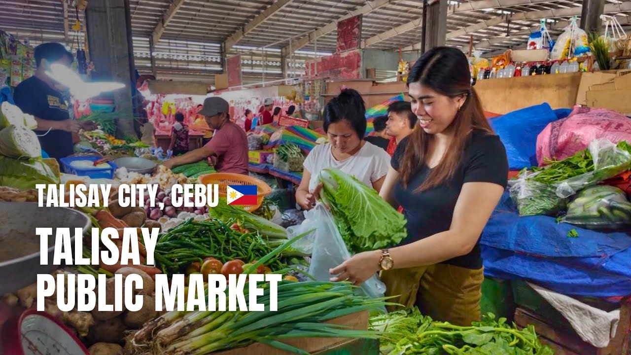 🇵🇭 [4K] Exploring Talisay Public Market  | Walking Tour | Cebu, Philippines