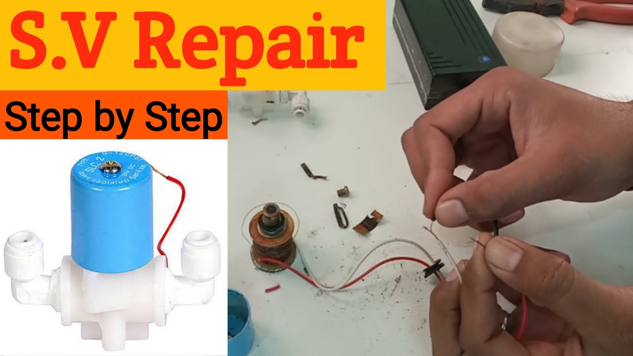 How to repair SV Solenoid valve | RO ka SV || step by step || 