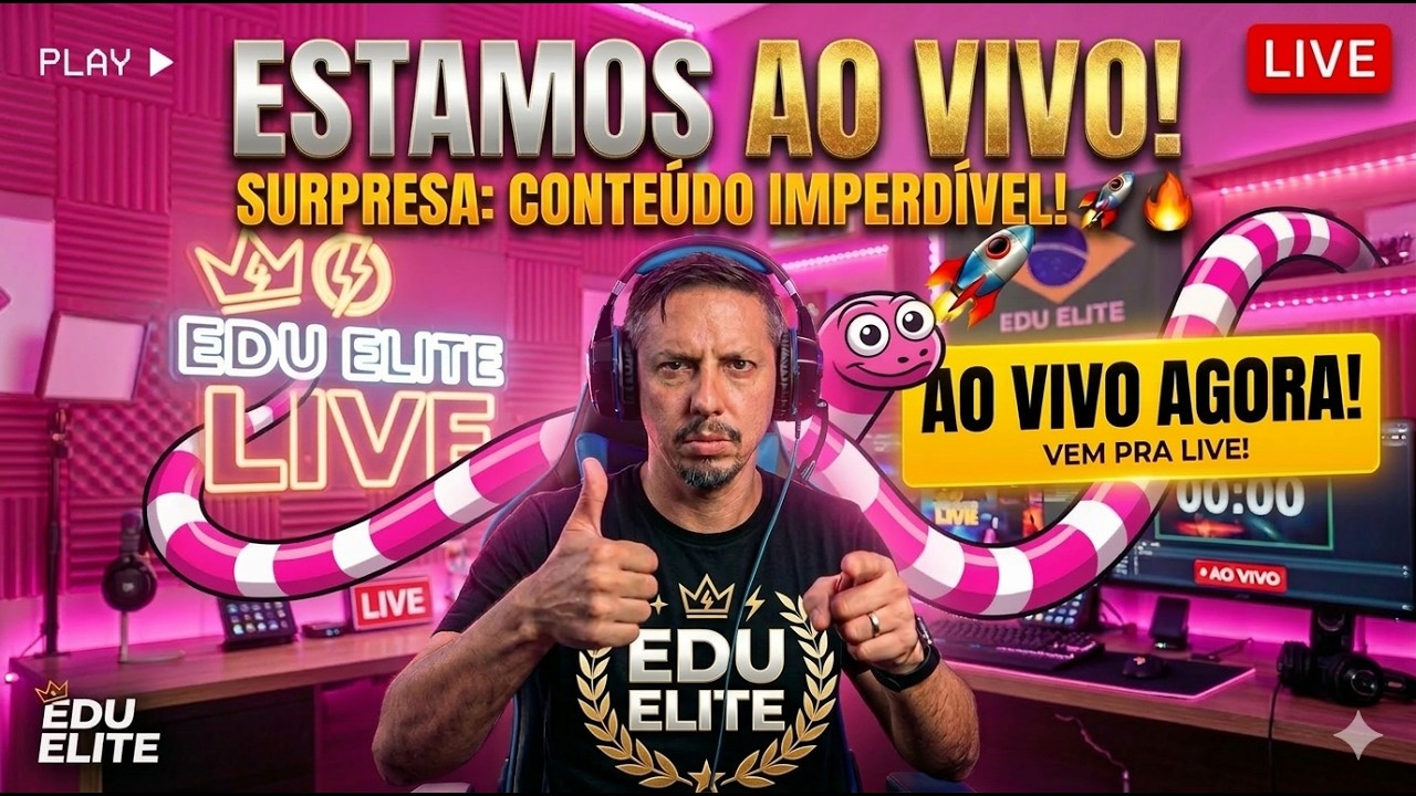 Domingão do Edu ELiTE AO VIVO Jogo da Cobra